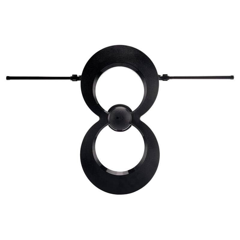 Antennas Direct ClearStream MAX-V Indoor Outdoor TV Antenna, UHF VHF Multi-Directional, 60+ Mile Range, 4K 8K UHD, NEXTGEN TV â€“ w/Wall Bracket(Black) - Image 1
